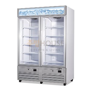 그랜드우성 업소용 간냉식 수직 냉동쇼케이스 2도어 / GWV-NDZF(770)