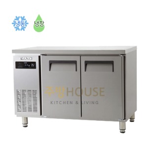 에버젠 직냉식 업소용 보냉 테이블 냉동 냉장고 1200 UDS-12RFTDE-SV1