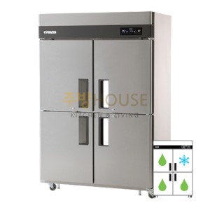 에버젠 간냉식 45박스 냉동,냉장고(냉장3칸,냉동1칸) / UDS-45RFIE-1