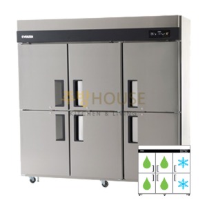 에버젠 간냉식 65박스 냉동냉장고(냉장4칸,냉동2칸) / UDS-65RFIE-1