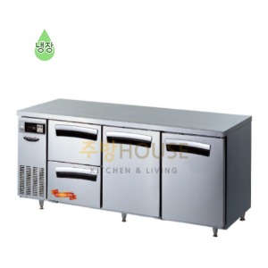 라셀르 결합식 카페형 테이블 냉장고 좌서랍2 1800 / LT-1834R-DSS