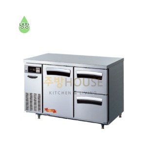 라셀르 결합식 카페형 테이블 냉장고 우서랍2 1200 / LT-1224R-SD